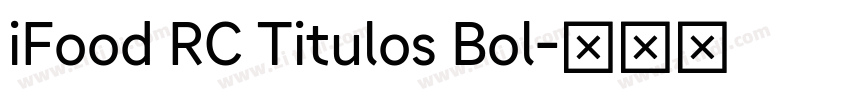 iFood RC Titulos Bol字体转换